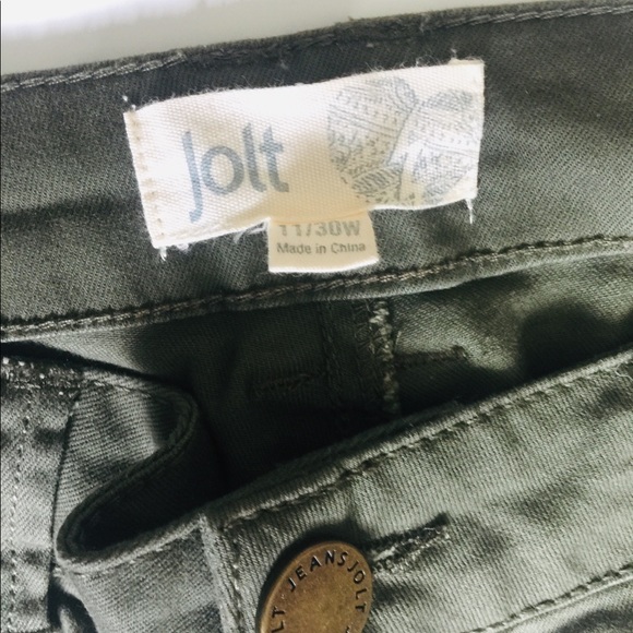 Jolt Army Green Cargo Pants - Picture 3 of 3